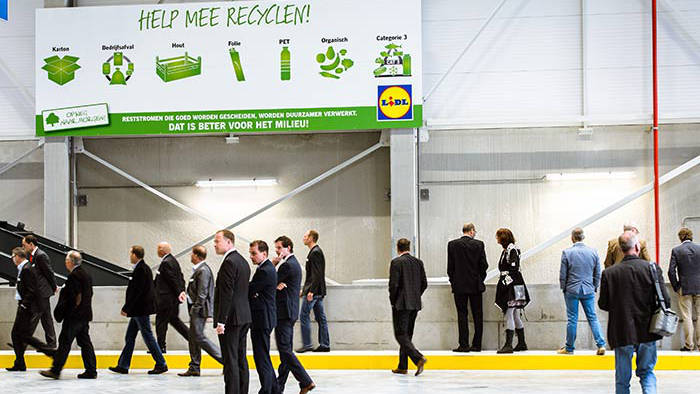 People are amazed by the sustainable lighting in the Lidl Distribution Center warehouse.
