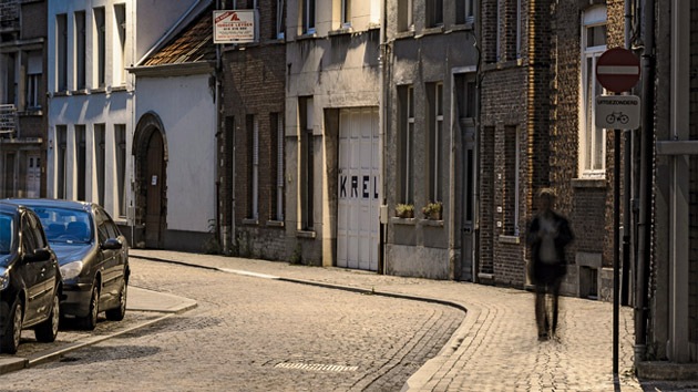 Street in the historic city centre of Mechelen lit by Philips lighting