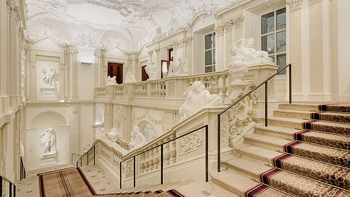 Top staircase Podpod lighting © Palais Liechtenstein GmbH  Jansenberger photografiedesign