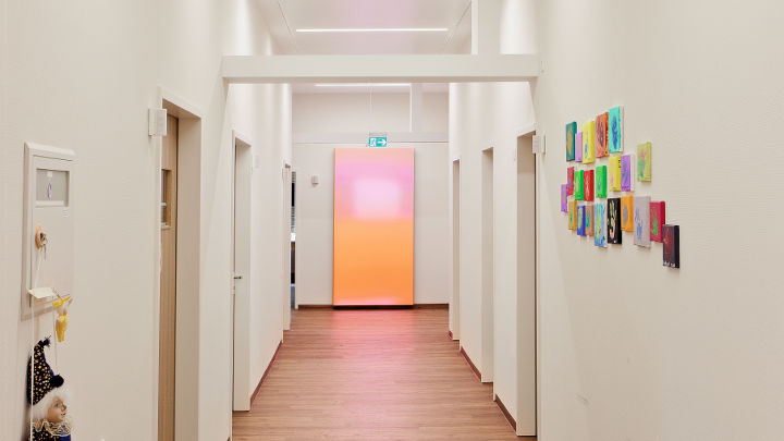 Corridor in the hands for children