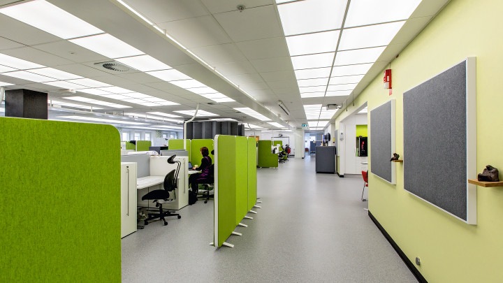 Corridor in the Karolinska hospital