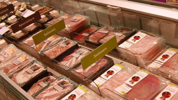 Philips enhance the appearance sliced meat with supermarket lighting  