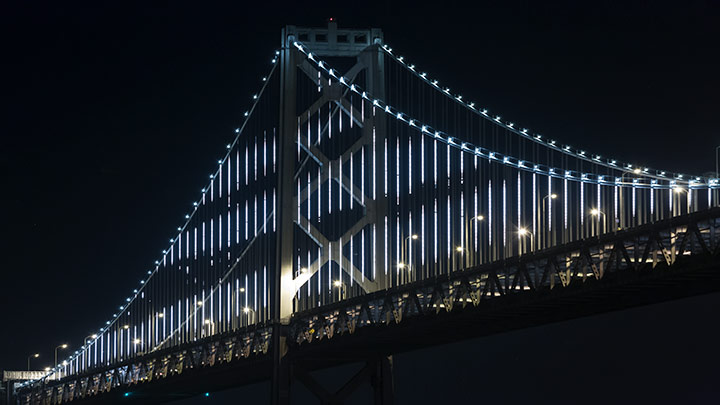 Bay Lights San Francisco Bay Bridge 