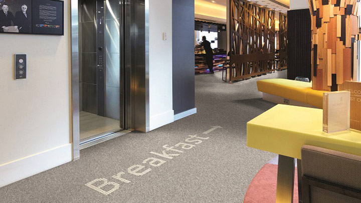 Luminous Carpets help visitors find their way around - improve guest experience
