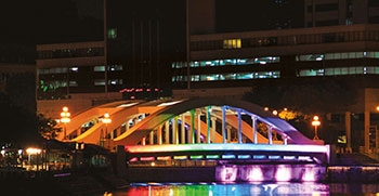 LED lights Singapore Bridges